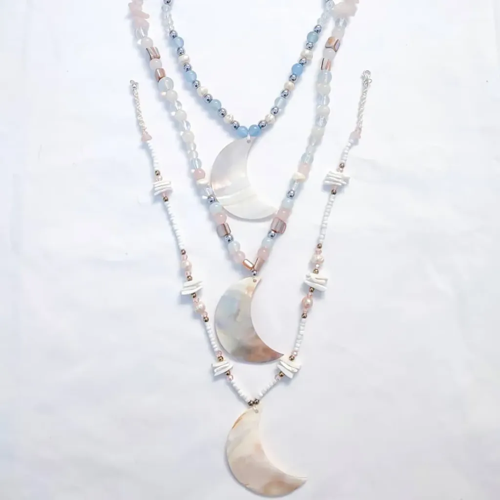 Collar Luna y piedras