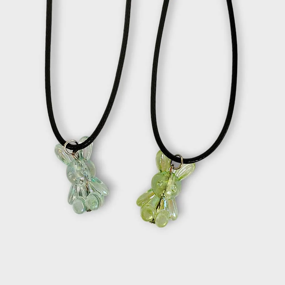 Colgante de conejo plastico (Azul)