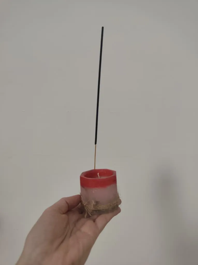 Vela faral con incienso